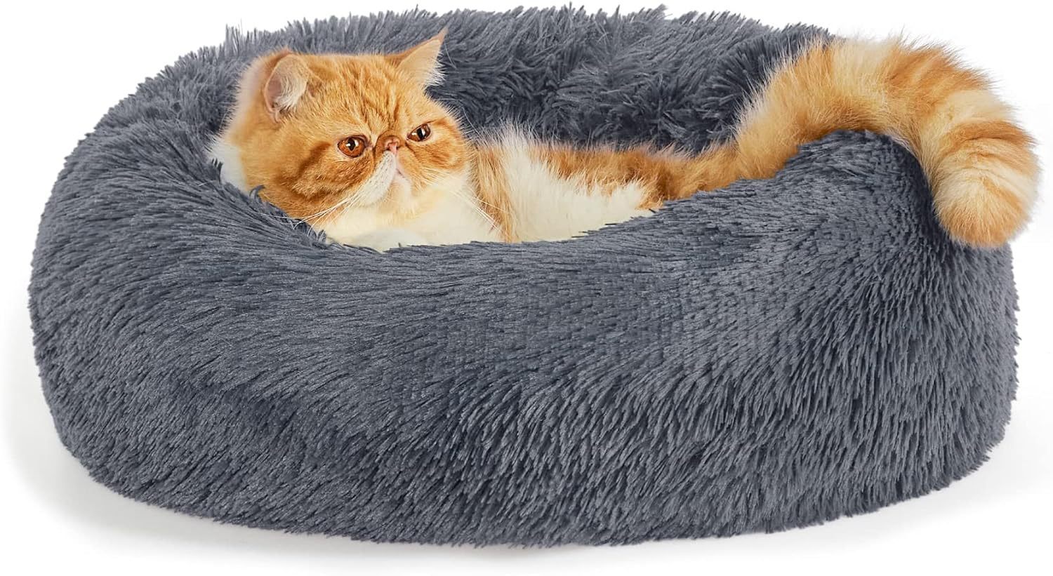 Non-slip Round Fluffy Plush Pet Bed: The Ultimate Comfort for Your Furry Friend