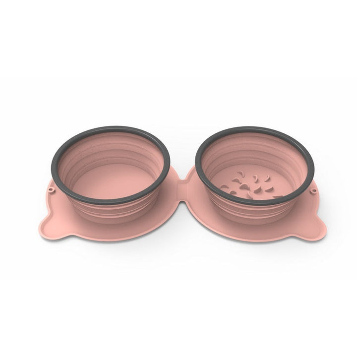 Portable Silicone Double Dog Food Bowls: A Must-Have for Pet Owners