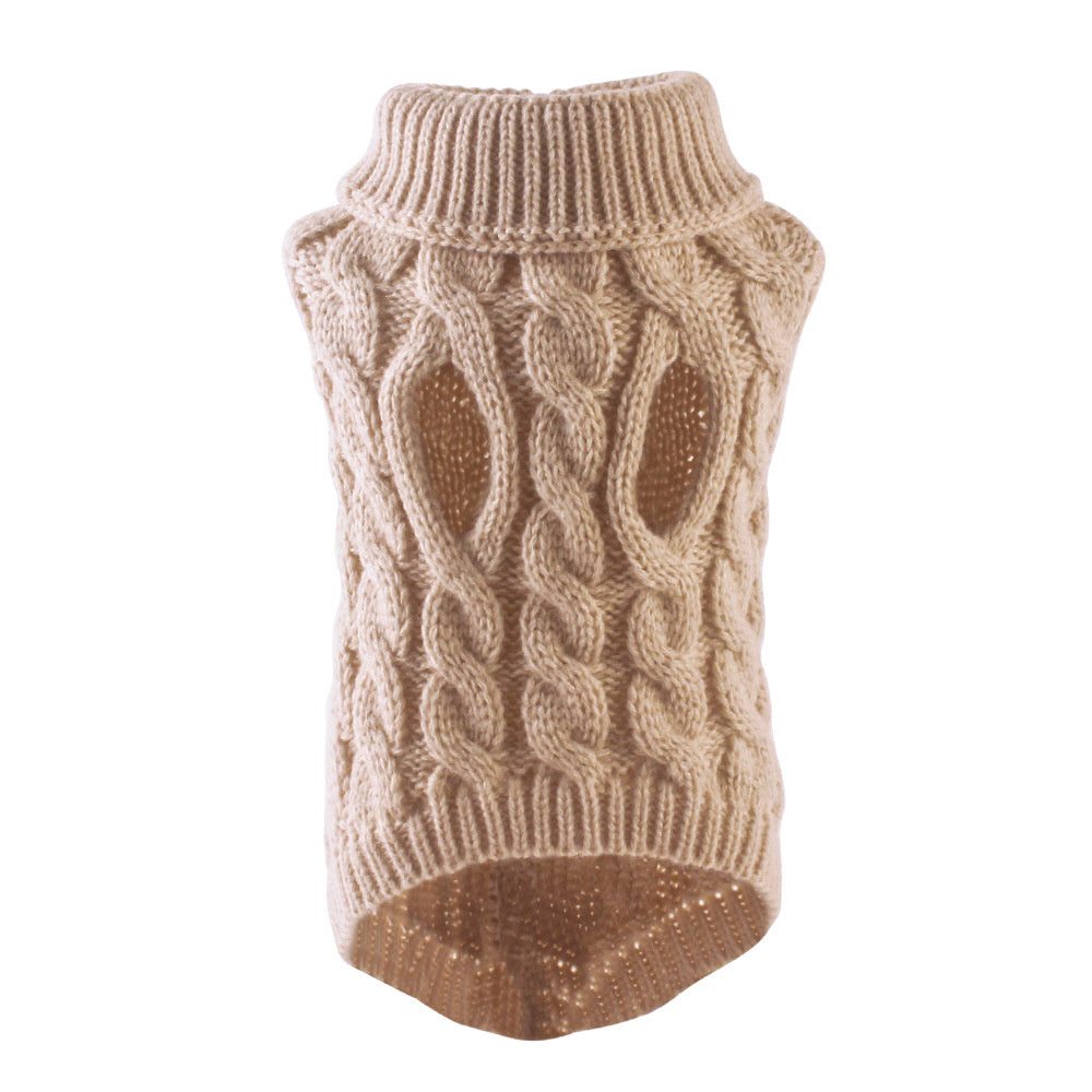 Pet Dog Cat Keep Warm Pure Color Sweater