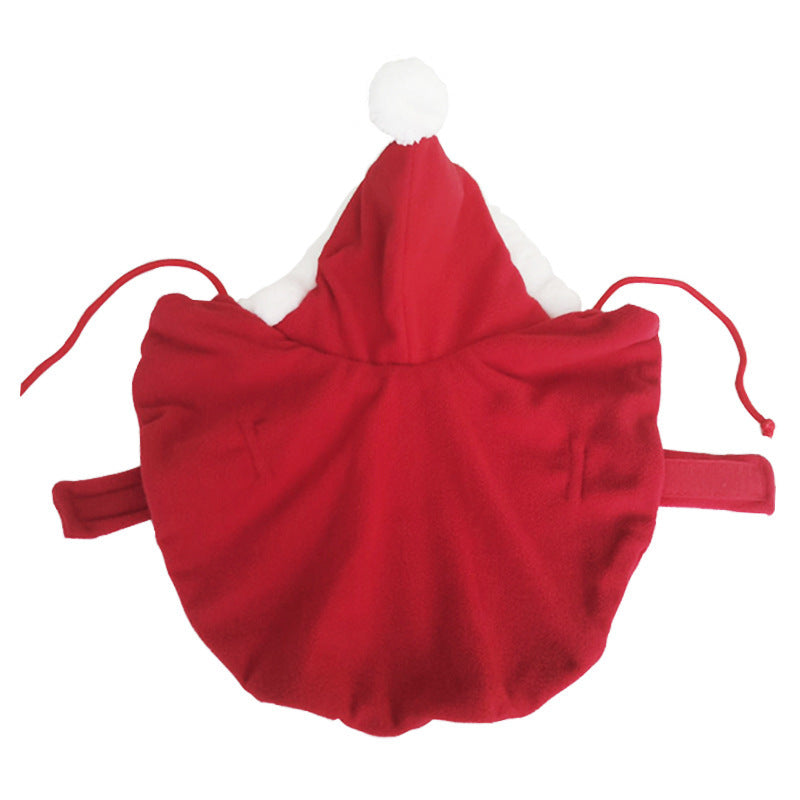 Dog Pet Christmas Cloak With Hood Clothes