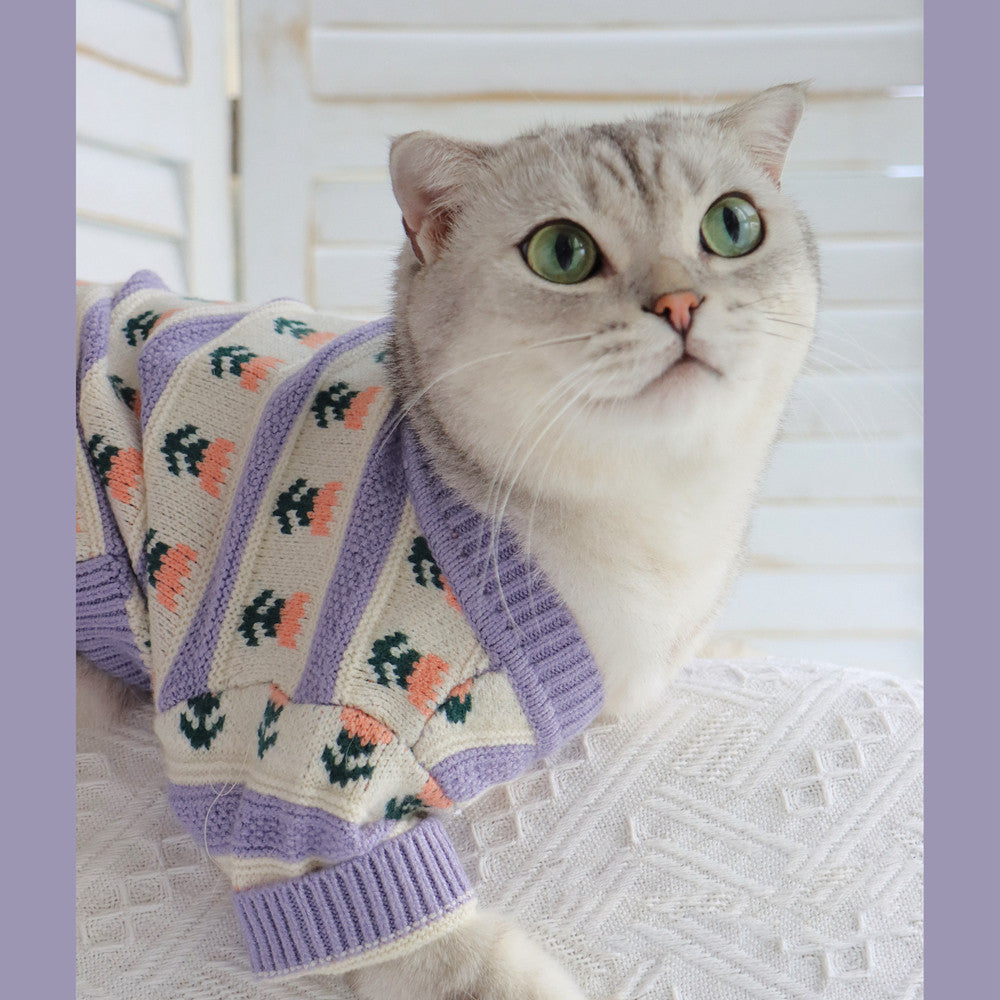 Cat Autumn And Winter Knitted Clothes