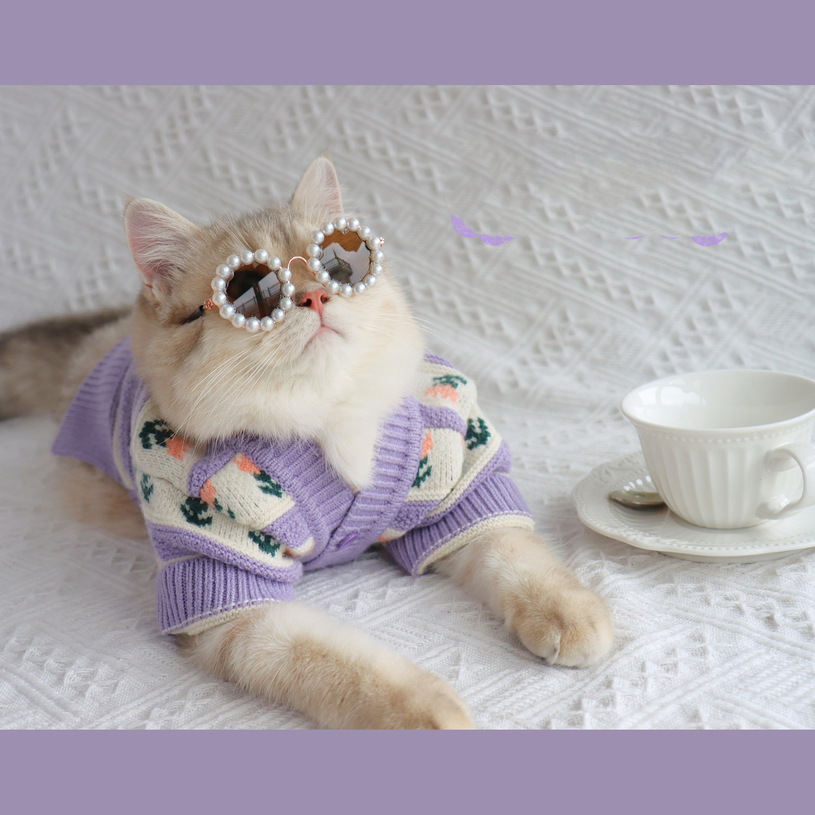 Cat Autumn And Winter Knitted Clothes