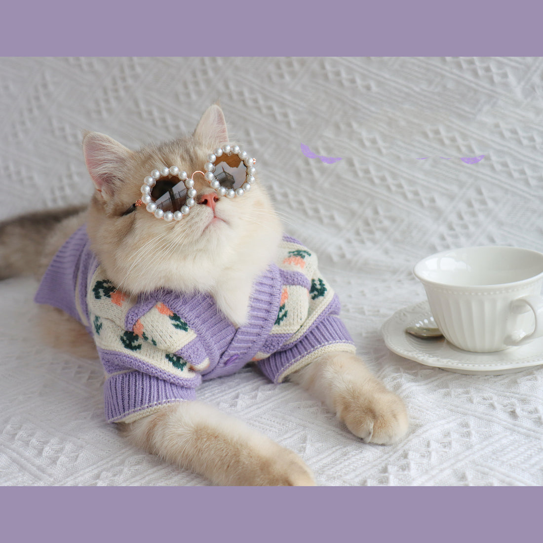 Cat Autumn And Winter Knitted Clothes