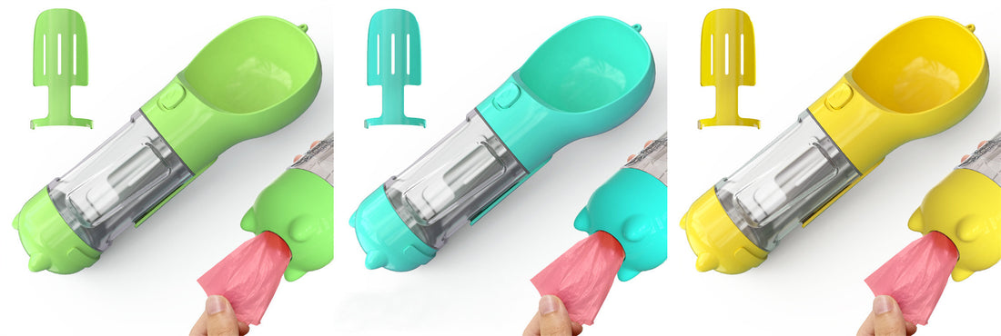 Outdoor Travel 3 In 1 Dog Water Bottle