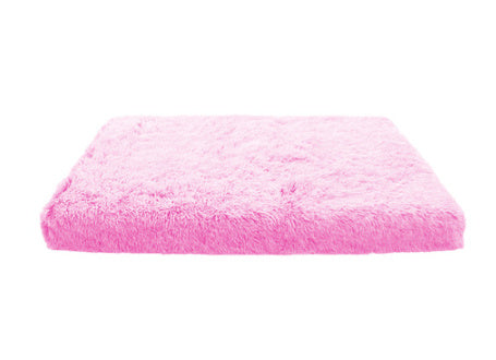 Plush Square Pet Bed Wave Memory