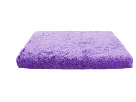 Plush Square Pet Bed Wave Memory