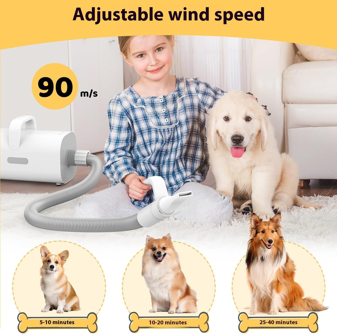 Smart Handle Dog Hair Dryer