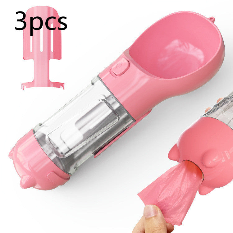 Outdoor Travel 3 In 1 Dog Water Bottle