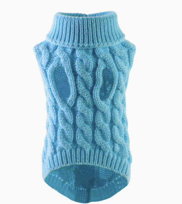 Pet Dog Cat Keep Warm Pure Color Sweater