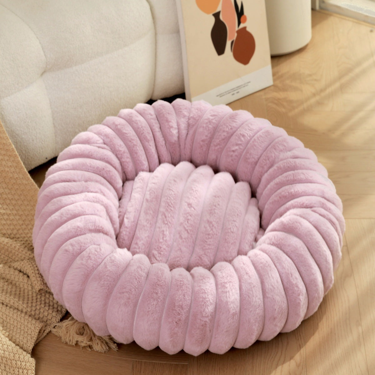 Pet Nest Straight Rabbit Plush Mat