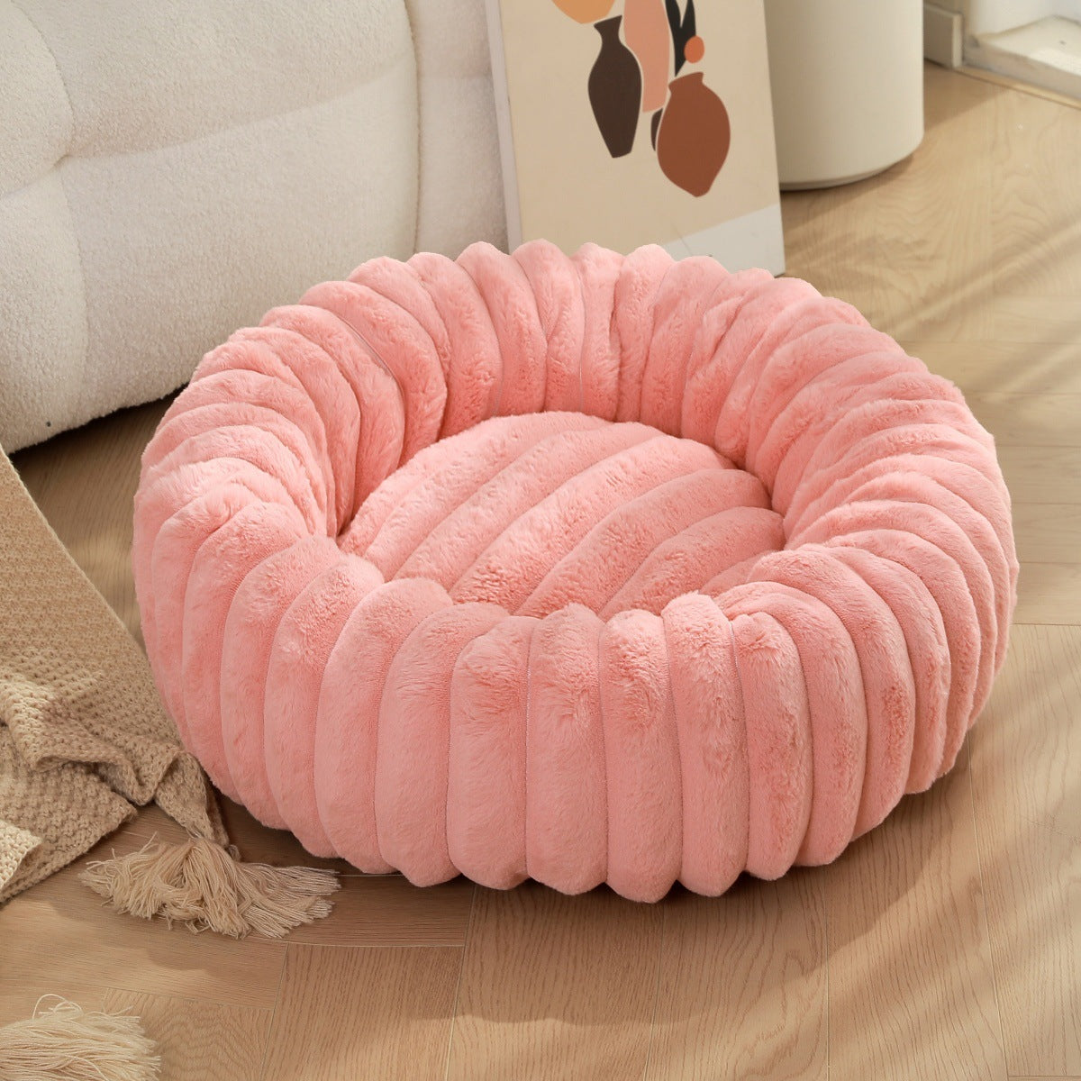 Pet Nest Straight Rabbit Plush Mat