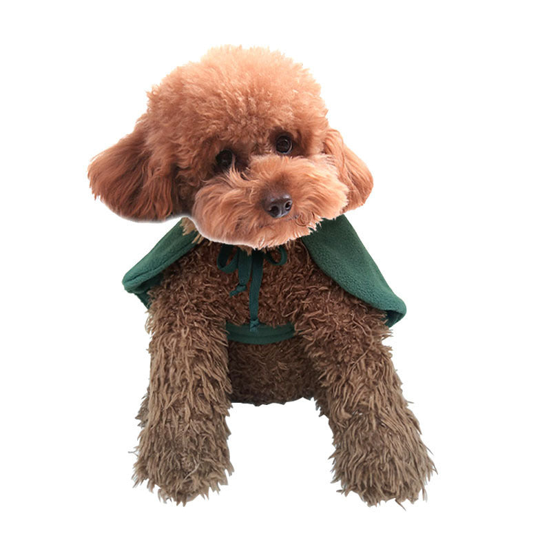 Dog Pet Christmas Cloak With Hood Clothes