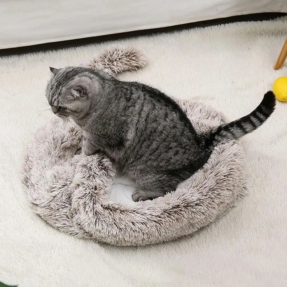Plush Bag Cat Hideout House Winter Warm Mat