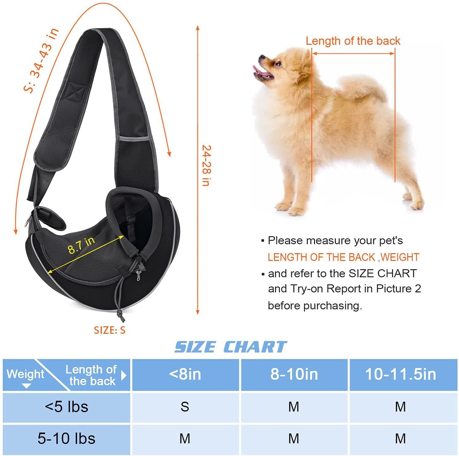 Outdoor Portable Crossbody Bag For Pets