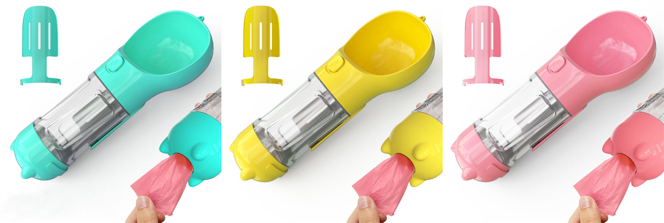 Outdoor Travel 3 In 1 Dog Water Bottle